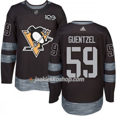 Miehille NHL Pittsburgh Penguins Pelipaita Jake Guentzel 59 1917-2017 100th Anniversary Adidas Musta Authentic